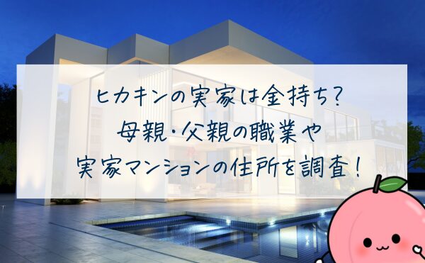 ヒカキンの実家は金持ち？母親・父親の職業や実家マンションの住所を調査！